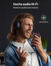 Carica l'immagine nel visualizzatore di Gallery, JSAUX Adattatore USB C a Jack 3,5mm con Ricarica PD 60W 2 in 1 per audio aux con microfono DAC Hi-Res supporto chiamate 