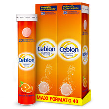Carica l'immagine nel visualizzatore di Gallery, Cebion Vitamina C 1000 mg Effervescente Arancia,Supporta il Sistema Immunitario1 e il Metabolismo Energetico, 40 Compres
