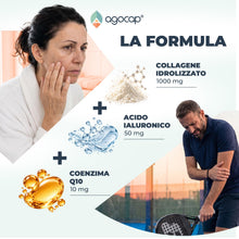 Carica l'immagine nel visualizzatore di Gallery, Collagene Idrolizzato, Collagene e Acido Ialuronico, 120 cpr. Collagene