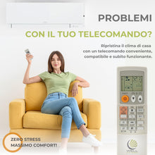 Carica l'immagine nel visualizzatore di Gallery, Wellclima WEC-MI1 Telecomando Universale per Condizionatori Mitsubishi, Pronto all'Uso in Secondi, Compatibile con Pompa