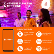Carica l'immagine nel visualizzatore di Gallery, LEDVANCE Lampada LED SMART+ WIFI, smerigliata, 14W, 1521lm, forma classica a goccia con attacco E27, luce bianca calda a