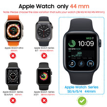 Carica l'immagine nel visualizzatore di Gallery, Diruite Cover per Apple Watch SE 3/2/1 /Series 6 5 4 44mm Vetro Temperato