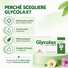 Carica l'immagine nel visualizzatore di Gallery, Glycolax, Supposte Glicerina Adulti, 3 Conf-18 Supposte, Chemist's Research