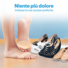 Carica l'immagine nel visualizzatore di Gallery, 2 Cuscinetti Metatarsali Piedi In Lycra e Gel Traspirante, Taglia S EU 35-40, Alleviano il Dolore dell'Avampiede per il 