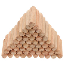 Carica l'immagine nel visualizzatore di Gallery, 400 Pezzi Tasselli in Legno Scanalati , Spine e Perni in Legno Duro 10x40mm, Tasselli per Mobili, Assemblaggio, Riparazi
