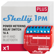 Carica l'immagine nel visualizzatore di Gallery, Shelly Plus 1PM interruttore intelligente relé Wi-Fi e bluetooth (1 pz)