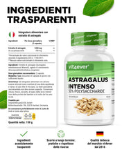 Carica l'immagine nel visualizzatore di Gallery, vit4ever Estratto di Astragalo 1400 mg – 50% Polisaccaridi – 180 Capsule
