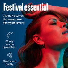 Carica l'immagine nel visualizzatore di Gallery, Alpine PartyPlug Tappi Orecchie Concerti 19dB - Protezione Uditiva Essenziale per Festival, Tappi Riutilizzabili per Mus