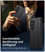Carica l'immagine nel visualizzatore di Gallery, Cover per Samsung Galaxy Z Fold 7 con Supporto, 2025, Nero