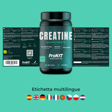 Carica l'immagine nel visualizzatore di Gallery, Creatina Monoidrato 200 Mesh Micronizzata ProNXT – Creatina Pura 1000 g | Alta Solubilità | 293 Dosi | Misurino Incluso 