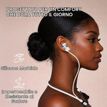 Carica l'immagine nel visualizzatore di Gallery, kwmobile Laccetto da Collo in Silicone per Apple Airpods 3 4 5 / Pro 1/Pro 2 / Airpods Pro 3 Supporto per Jogging - Fasc