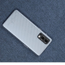 Carica l'immagine nel visualizzatore di Gallery, Ibywind Vetro Temperato per Oneplus Nord 2 5G,[2 Pezzi]con Protezione Obiettivo Fotocamera,Skin in Stile Fibra di Carbon