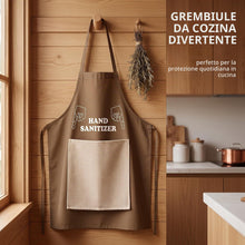 Carica l'immagine nel visualizzatore di Gallery, Grembiule da cucina divertente da uomo, apribile, con tasca nascosta, grembiule scherzo, grembiule divertente per barbec