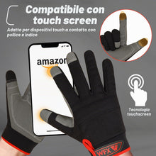 Carica l'immagine nel visualizzatore di Gallery, WFX Guanti da lavoro da uomo con touch screen, traspiranti, elastan, imbottiti, per lavorare con le nocche e il palmo de