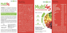 Carica l'immagine nel visualizzatore di Gallery, Bios Line Multi45 MULTINTEGRATORE - Integratore di Vitamine, Minerali e Fitonutrienti (100 Compresse)