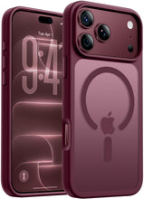 Carica l'immagine nel visualizzatore di Gallery, Qasyfanc Magnetica Cover per iPhone 18 Pro/iPhone 17 Pro Borgogna