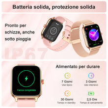 Carica l'immagine nel visualizzatore di Gallery, LODIMEKE Smartwatch Pressione Sanguigna e Chiamate, 1.96" Orologio Uomo Donna Fitness con Cardio Contapassi Sonno, 100+ 