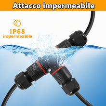 Carica l'immagine nel visualizzatore di Gallery, 4 Pezzi Connettori Elettrici per Cavi Esterni 3 Poli，Scatola di Giunzione Impermeabile IP68，Connettore Stagno Manicotto 