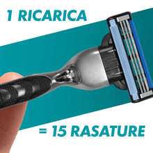 Carica l'immagine nel visualizzatore di Gallery, Gillette Lamette Mach 3, 20 Cartucce per Rasoio Barba Uomo, Multicolore