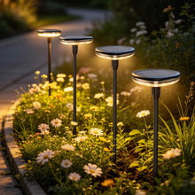 Carica l'immagine nel visualizzatore di Gallery, Luci Solari da Giardino 4 Pezzi Luci da Esterno Giardino 1000mAh lampade solari da giardino 34 lumen IP65 luce solare gi
