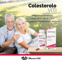Carica l'immagine nel visualizzatore di Gallery, Colesterolo Viti, Integratore per il Metabolismo dei Lipidi, con Estratto di Olivo e Polifenoli, 90 Perle Soft Gel da 68