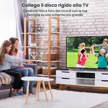 Carica l'immagine nel visualizzatore di Gallery, Cavo Hard Disk Micro B 3.0 a USB C 20cm, cavi dati 5 Gbps, Cavo da ricarica Type C a Micro B Maschio/Maschio 0.2m, Compa