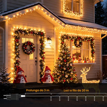 Carica l'immagine nel visualizzatore di Gallery, Hoteril Luci Albero di Natale, 23M 200 LED Luci Natale Esterno