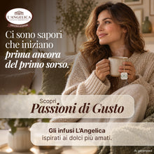Carica l'immagine nel visualizzatore di Gallery, L'Angelica, Passioni d'Inverno, Tisana Gusto Strudel di Mele, Infuso con Mela e Cannella, 1 Confezione da 15 Filtri