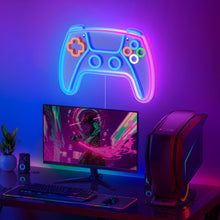 Carica l'immagine nel visualizzatore di Gallery, Insegna al Neon LED Personalizzato Gamepad Forma da Parete, Luci Neon LED, Scritte L ED da Parete, Decorazione per Sale 