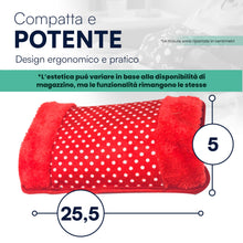 Carica l'immagine nel visualizzatore di Gallery, TEMPO DI SALDI Borsa Acqua Calda Elettrica 27x20 cm con rivestimento Peluche Ricaricabile in 10 Minuti, Scaldamani Elett