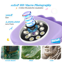 Carica l'immagine nel visualizzatore di Gallery, Microscopi Per bambini, Mini Microscopio Tascabile Ortatile Per Bambini
