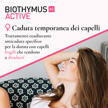 Carica l'immagine nel visualizzatore di Gallery, Biothymus Active Donna, Lozione Anticaduta Capelli Donna, Trattamento Attivo, per Capelli Fragili, Confezione da 100 ml