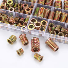 Carica l'immagine nel visualizzatore di Gallery, 77 Pz Inserti Filettati per Legno, M6 M8 M10 Rivetti Filettati, Bussole Boccole Filettate per Legno, Dado Hardware, Viti