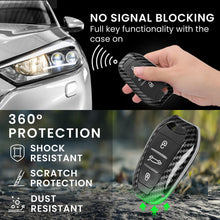 Carica l'immagine nel visualizzatore di Gallery, kwmobile Cover copri-chiave compatibile con Peugeot Citroën Smart Key 3 Tasti (Keyless Go) - Guscio protettivo chiavi au