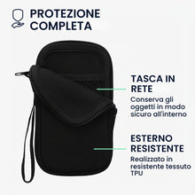 Carica l'immagine nel visualizzatore di Gallery, kwmobile Custodia in Neoprene con Zip per Smartphone L - 6,5" - Astuccio Portacellulare a Sacchetto con Cerniera - Borsa
