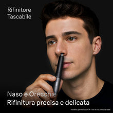 Carica l'immagine nel visualizzatore di Gallery, Braun EN21 Rifinitore per Naso e Orecchie, Grigio, a Batteria