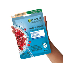 Carica l'immagine nel visualizzatore di Gallery, Garnier Hydra Bomb Maschera In Tessuto Super Idratante al Melograno, 28 gr
