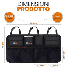 Carica l'immagine nel visualizzatore di Gallery, Astur Organizer bagagliaio auto pieghevole con 8 tasche | Borsa auto impermeabile in tessuto Oxford con struttura rigida