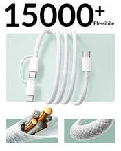 Carica l'immagine nel visualizzatore di Gallery, Cavo 2-in-1 USB C/Lightning 2M + Caricatore 20W per Tutti gli iPad e iPhone