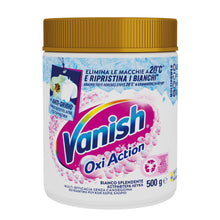 Carica l'immagine nel visualizzatore di Gallery, Vanish Oxi Action Multipower Polvere Bianco Splendente, Smacchiatore per Capi Bianchi, 1 Confezione da 500 g per Bucato,