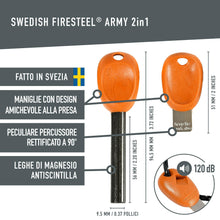 Carica l'immagine nel visualizzatore di Gallery, Light My Fire Acciarino per Fuoco Pietra Focaia Kit Sopravvivenza Militare