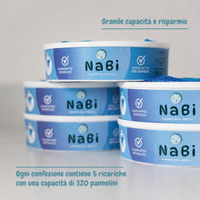 Carica l'immagine nel visualizzatore di Gallery, 5 Ricariche Compatibili con Mangiapannolini Maialino Foppapedretti, Angelcare e Litter Locker II, Confezione di Ricarich