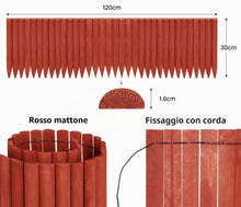 Carica l'immagine nel visualizzatore di Gallery, 120 cm x 30 cm Recinzione da Esterno Bassa e Lunga Staccionata per Giardino Recinzione Confine da Sequoia, Resistenza ne