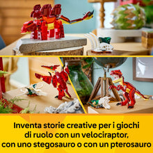 Carica l'immagine nel visualizzatore di Gallery, LEGO Creator 3 in 1 Feroce dinosauro 31379