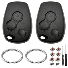 Carica l'immagine nel visualizzatore di Gallery, 2 Pezzi Guscio Chiave Auto 3 Tasti Compatibile con R-enault Twingo Master Modus Kangoo Clio Trafic Vivaro Espace Dacia D