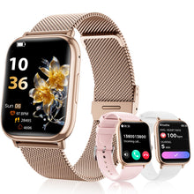 Carica l'immagine nel visualizzatore di Gallery, SLOKSFil Smartwatch Donna con Chiamate Bluetooth, 1.83" Fitness Orologio Smartwatch 3 Cinturini Frequenza Cardiaca SpO2 