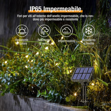 Carica l'immagine nel visualizzatore di Gallery, btfarm 2 Pacchi Luci Solari Esterno, 15+2M 150LED Catena Luminosa Esterno Solare, 8 Modalità Impermeabili Filo di Rame L