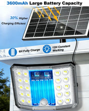 Carica l'immagine nel visualizzatore di Gallery, Faretto LED da Esterno Solare, 3600mAh Faretti Solari a LED da Esterno