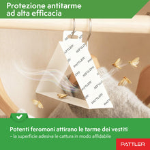Carica l'immagine nel visualizzatore di Gallery, PATTLER Antitarme per Armadi Vestiti con Feromoni – 8 Pezzi. Trappole Adesive con Feromoni Antitarme, Protezione Ideale 