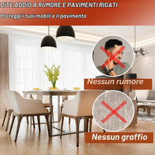 Carica l'immagine nel visualizzatore di Gallery, 28 Pezzi Feltrini Quadrati per Sedie, Gommini in Silicone con Feltro